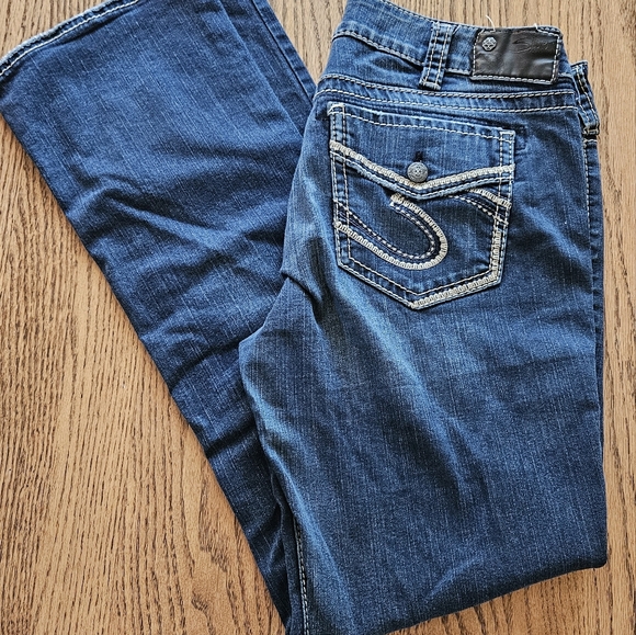 Siler Fluid Denim Suki Jeans. Blue Women's Jeans Size 33x33. Slimboot. - Picture 2 of 9